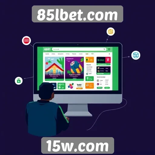 Acessibilidade e navegação no site 85lbet.com